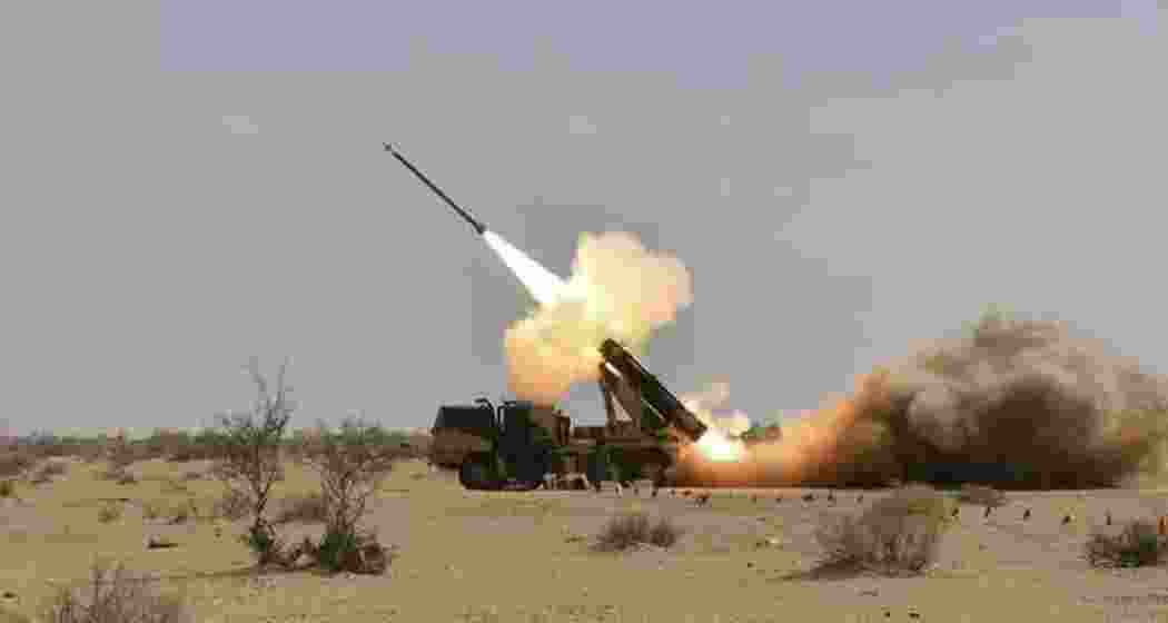 The Defence Research and Development Organisation (DRDO) has successfully test-fired the indigenously developed Pinaka guided rocket system, at Pokhran in Rajasthan.