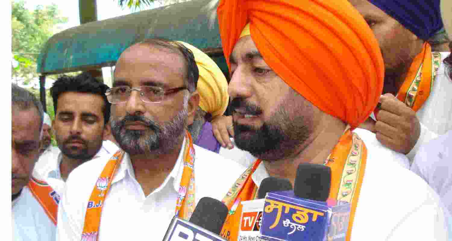 National BJP leader Sukhminderpal Singh Grewal.