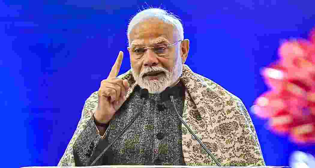 A file photo of Prime Minister Narendra Modi addressing a gathering.