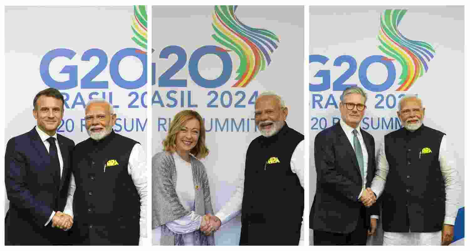 PM Modi meets world leaders at G20 Summit sidelines. 