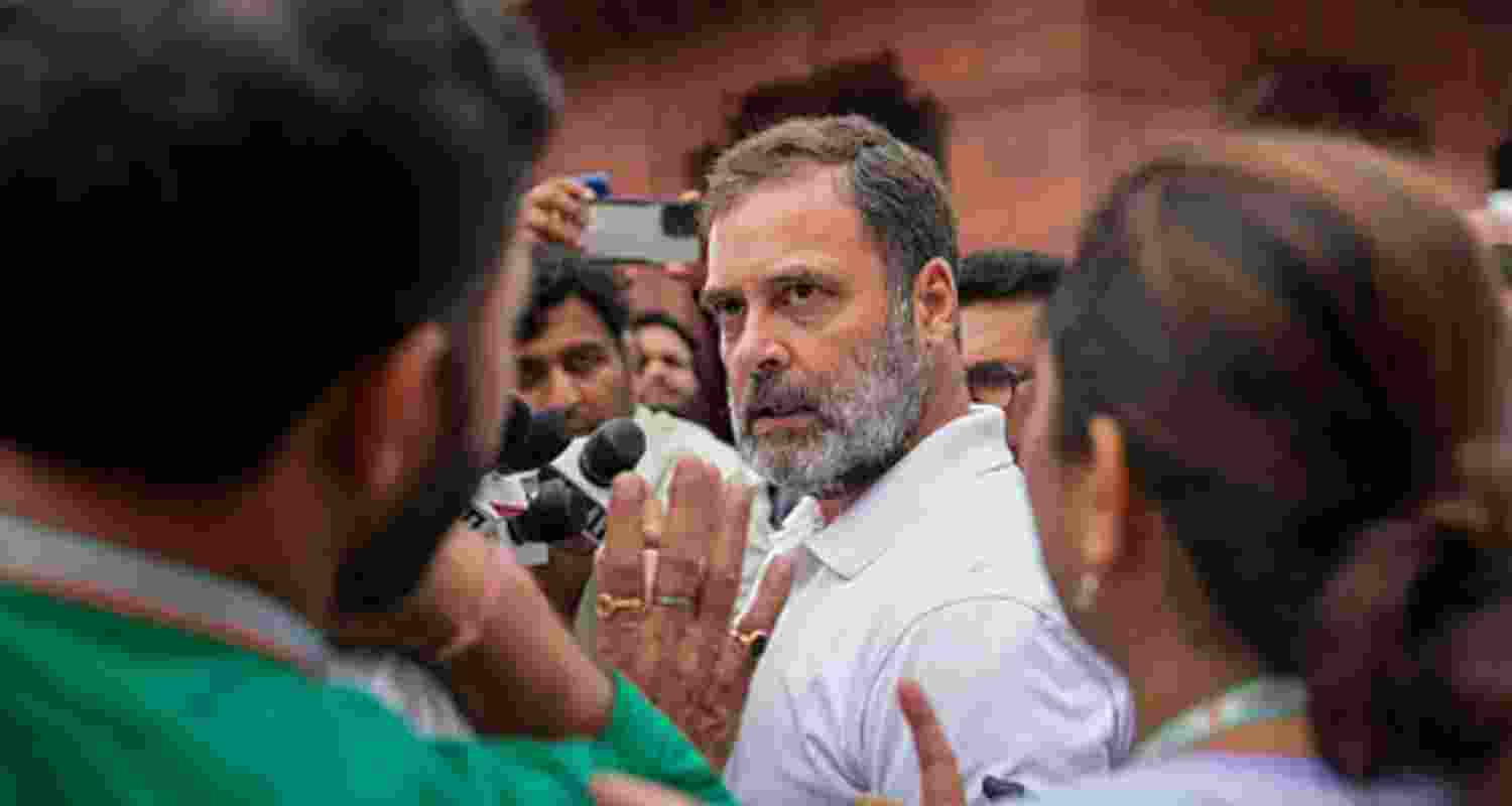 Gandhi alleged that the Election Commission is not functioning as the Election Commission of India, and is "not doing its job". 