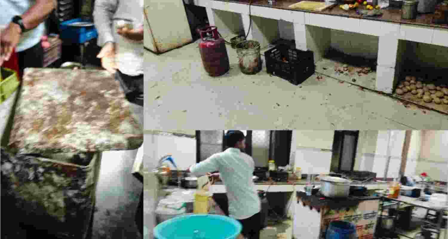 Images from the raid at Rajasthan HC canteens.