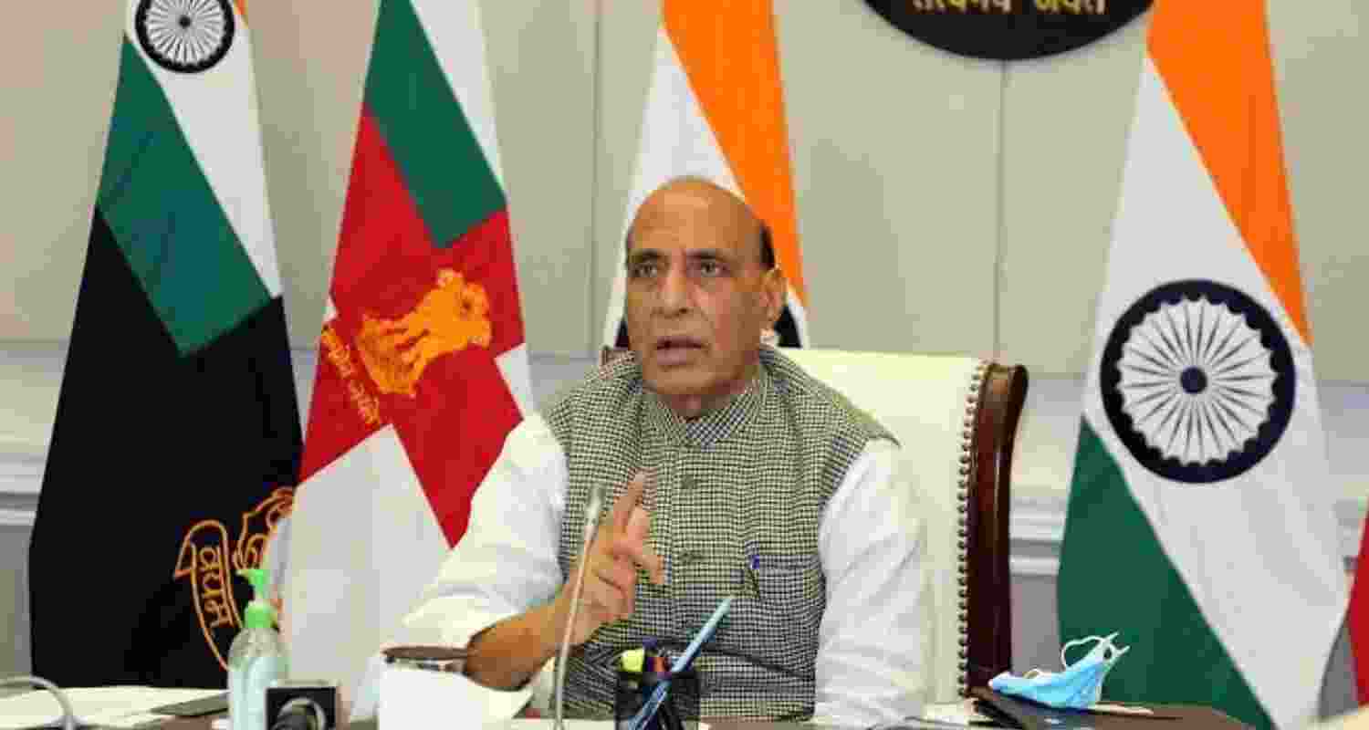 A file photo of Defence minister Rajnath Singh gave a detailed account of Operation Sindoor earlier this month in Parliament.