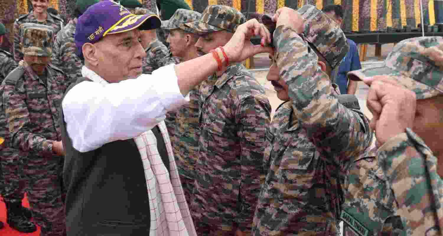 Defence Minister Rajnath Singh. 