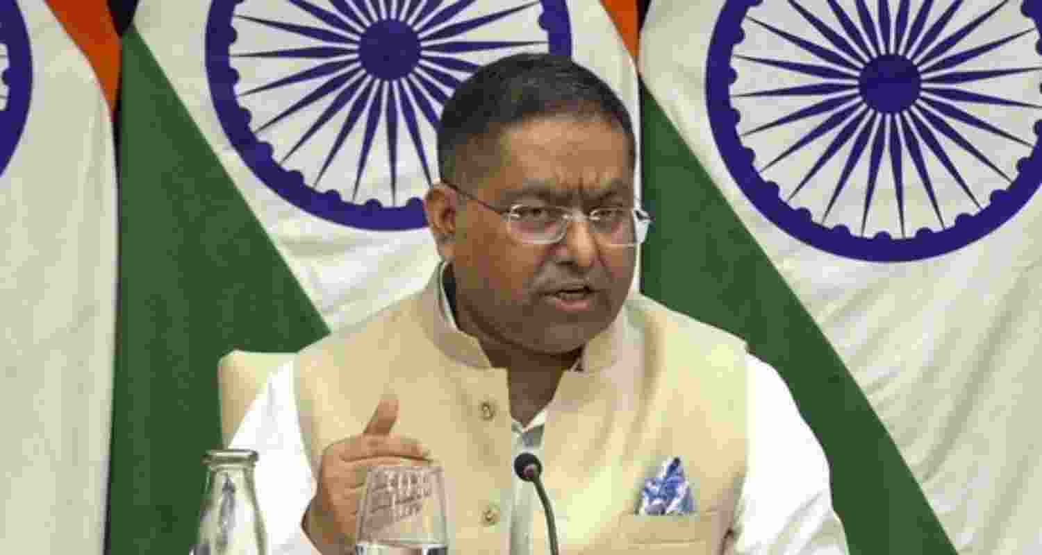 A file photo of External affairs ministry spokesperson Randhir Jaiswal.