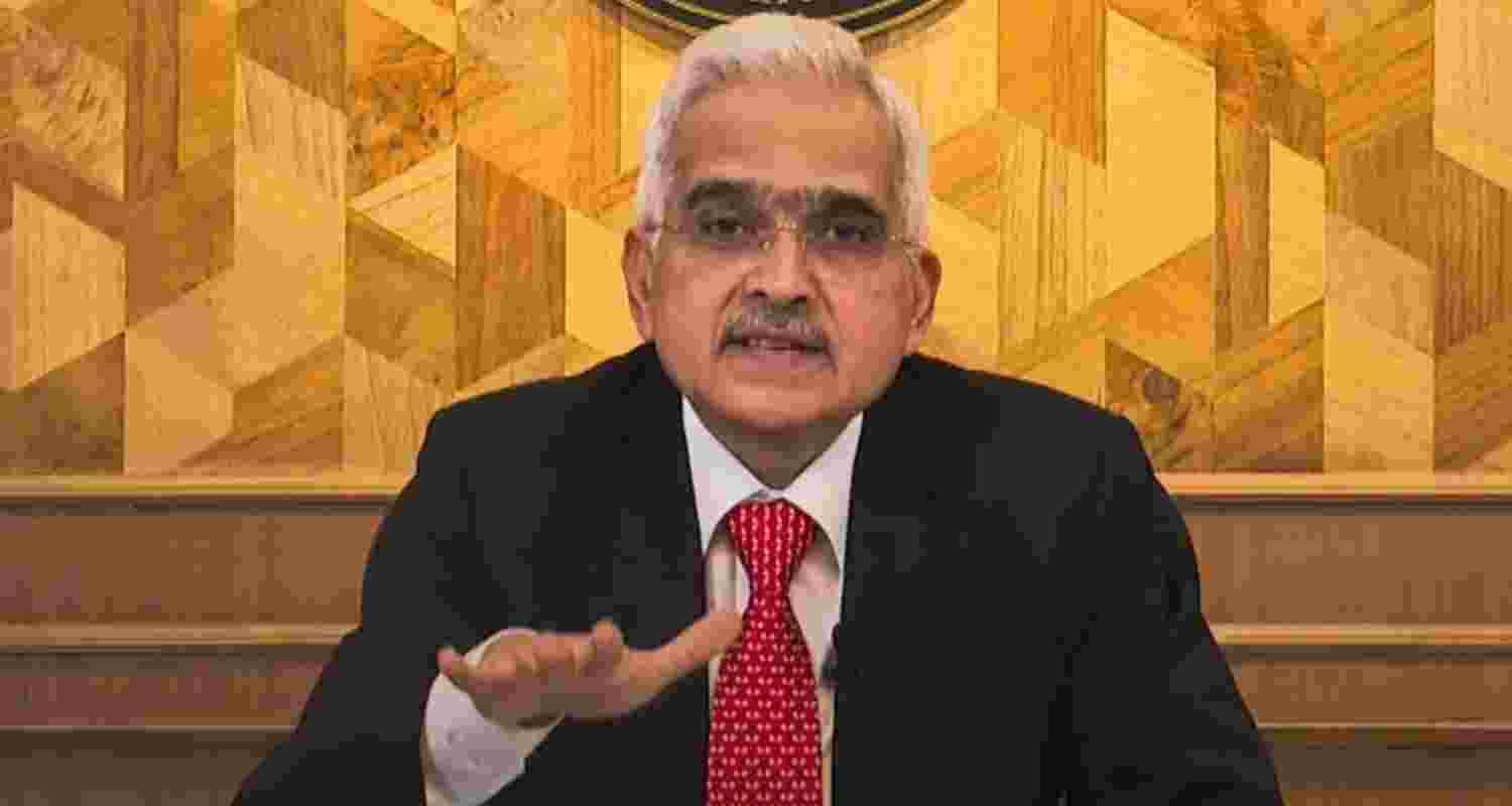 RBI Governor Shaktikanta Das delivers the Monetary Policy statement, Friday.
