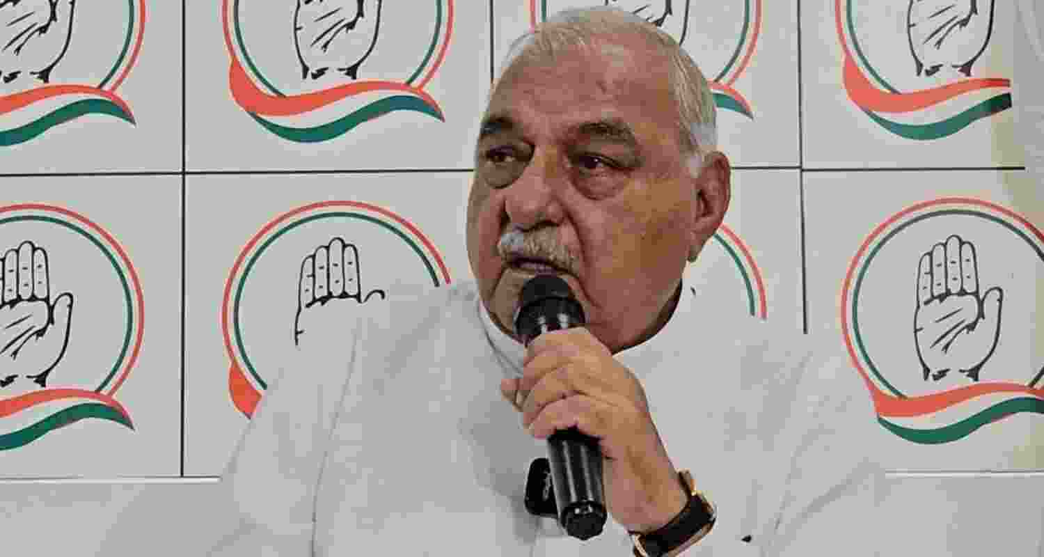 Former chief minister Bhupinder Singh Hooda.