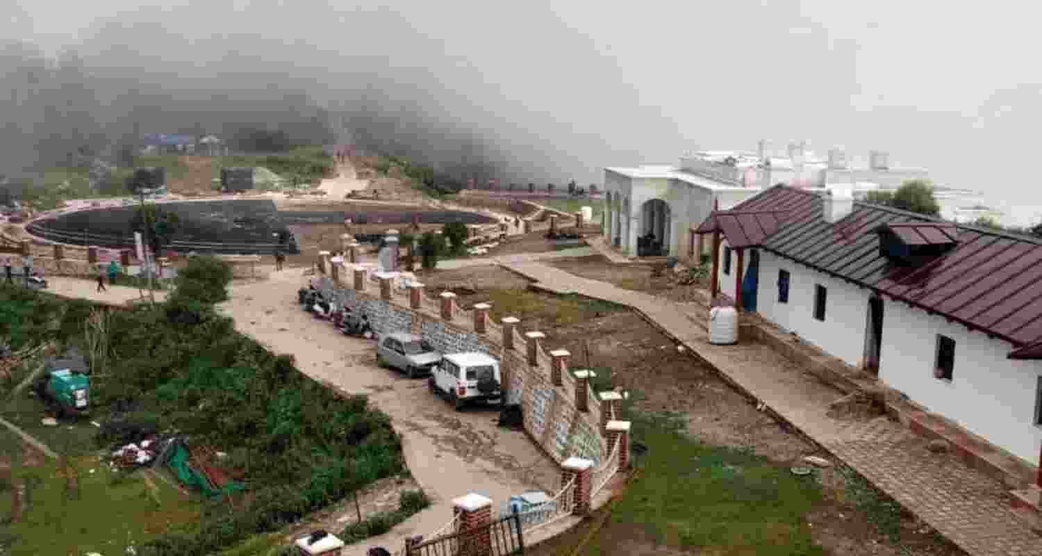 State BJP media in-charge Manveer Singh Chauhan said the land was allotted for tourism activities at George Everest Estate through a due process, and that the movement of local people around the area had not been stopped.