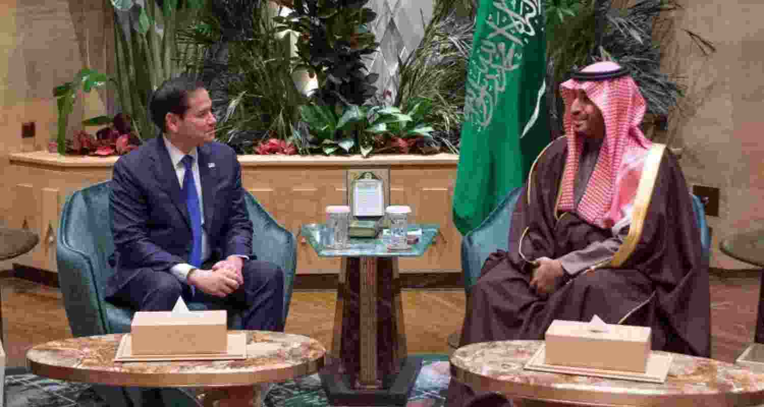 US Secretary of State Marco Rubio held a meeting with Sheikh Mohammed bin Zayed Al Nahyan in Abu Dhabi on Wednesday. Image: X 