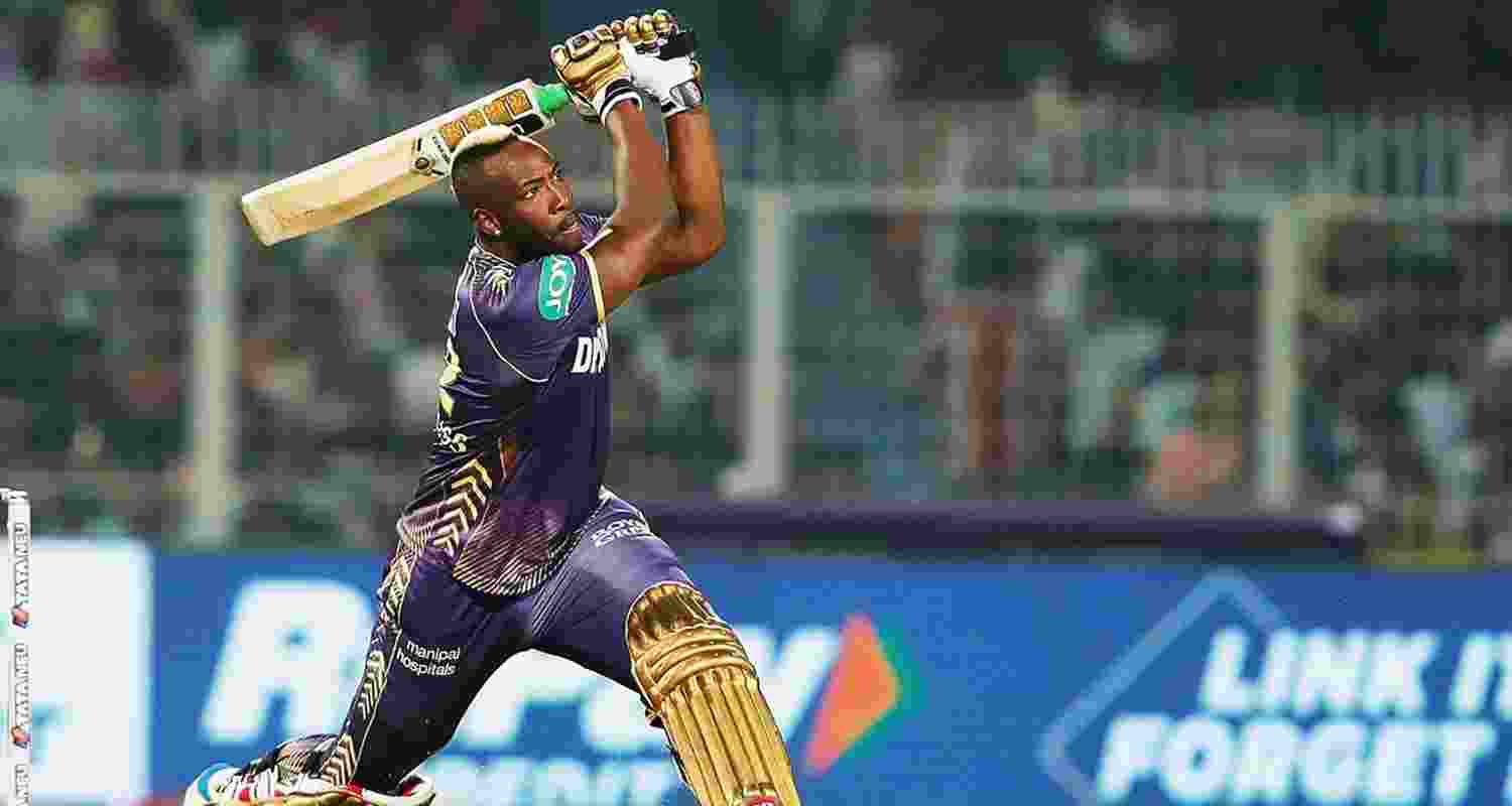 Russell muscled his way to a 25-ball 64 studded with seven sixes and three fours to power KKR to 208 for 7. The hosts then returned to limit Sunrisers Hyderabad to 204 for 7 and record a four-run win in a thrilling IPL clash