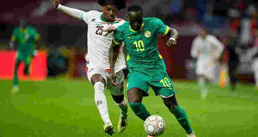 Senegal forward Sadio Mané fights for the ball during Senegal’s clash with Sudan at the Africa Cup of Nations.