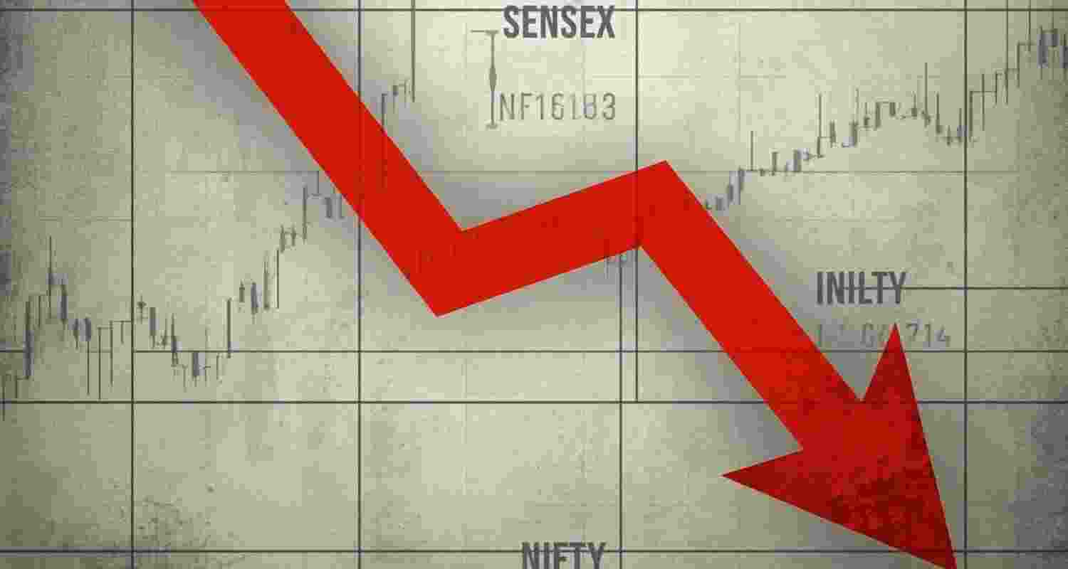 Sensex slides 300 points in early trade, Nifty slips