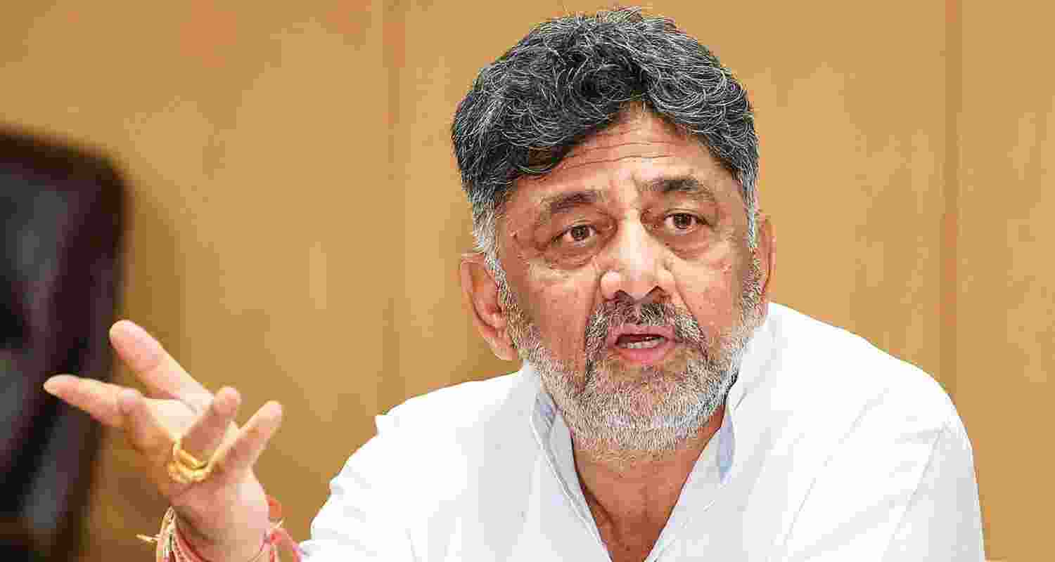 Karnataka Deputy Chief Minister DK Shivakumar - file image.