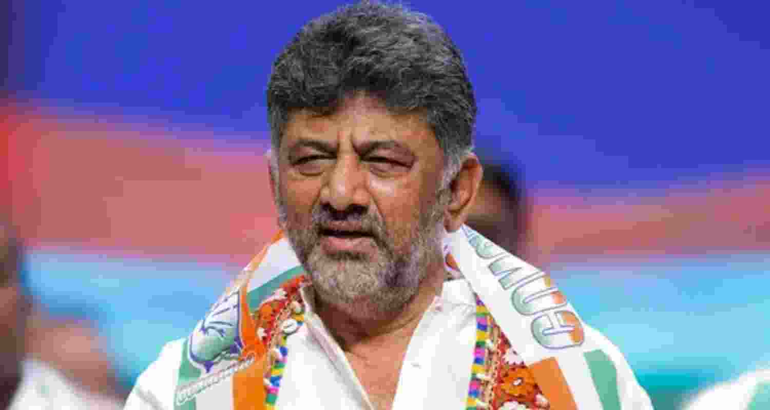 Karnataka Deputy Chief Minister DK Shivakumar - file image.