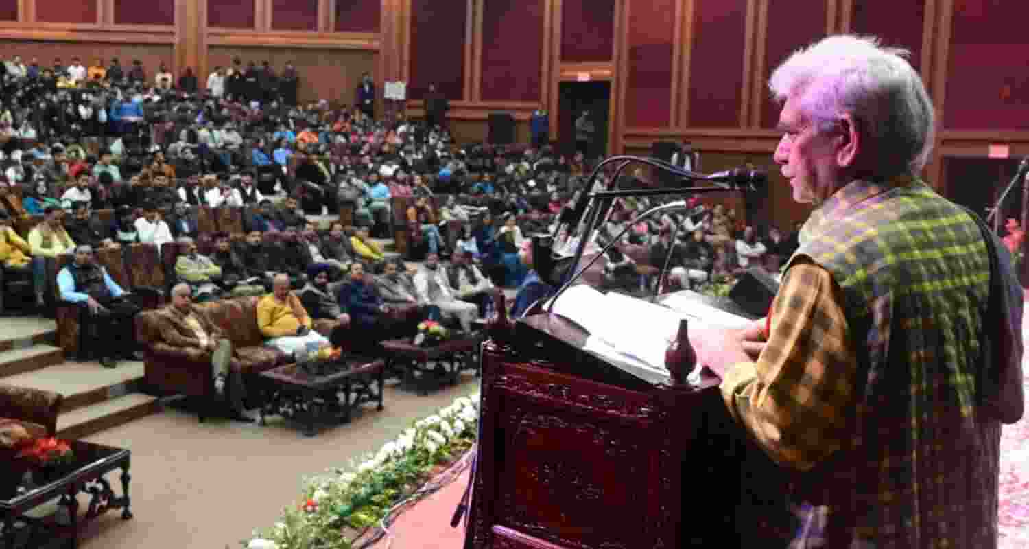 Lieutenant Governor Manoj Sinha. 
