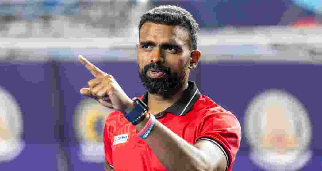 A file photo of Indian junior men's hockey chief coach PR Sreejesh. (ANI)