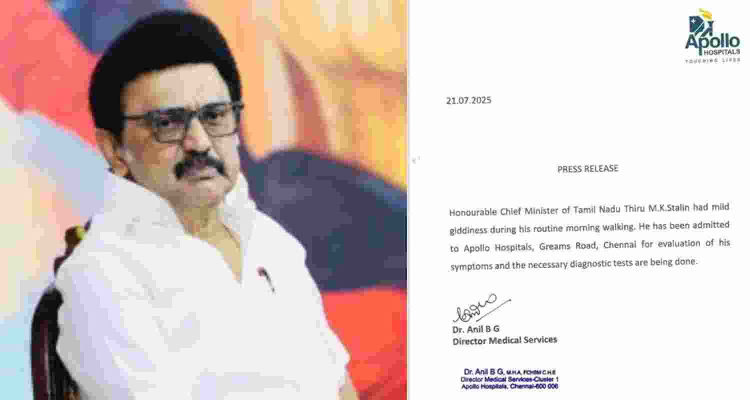 MK Stalin hospitalised, ministers say he is stable
