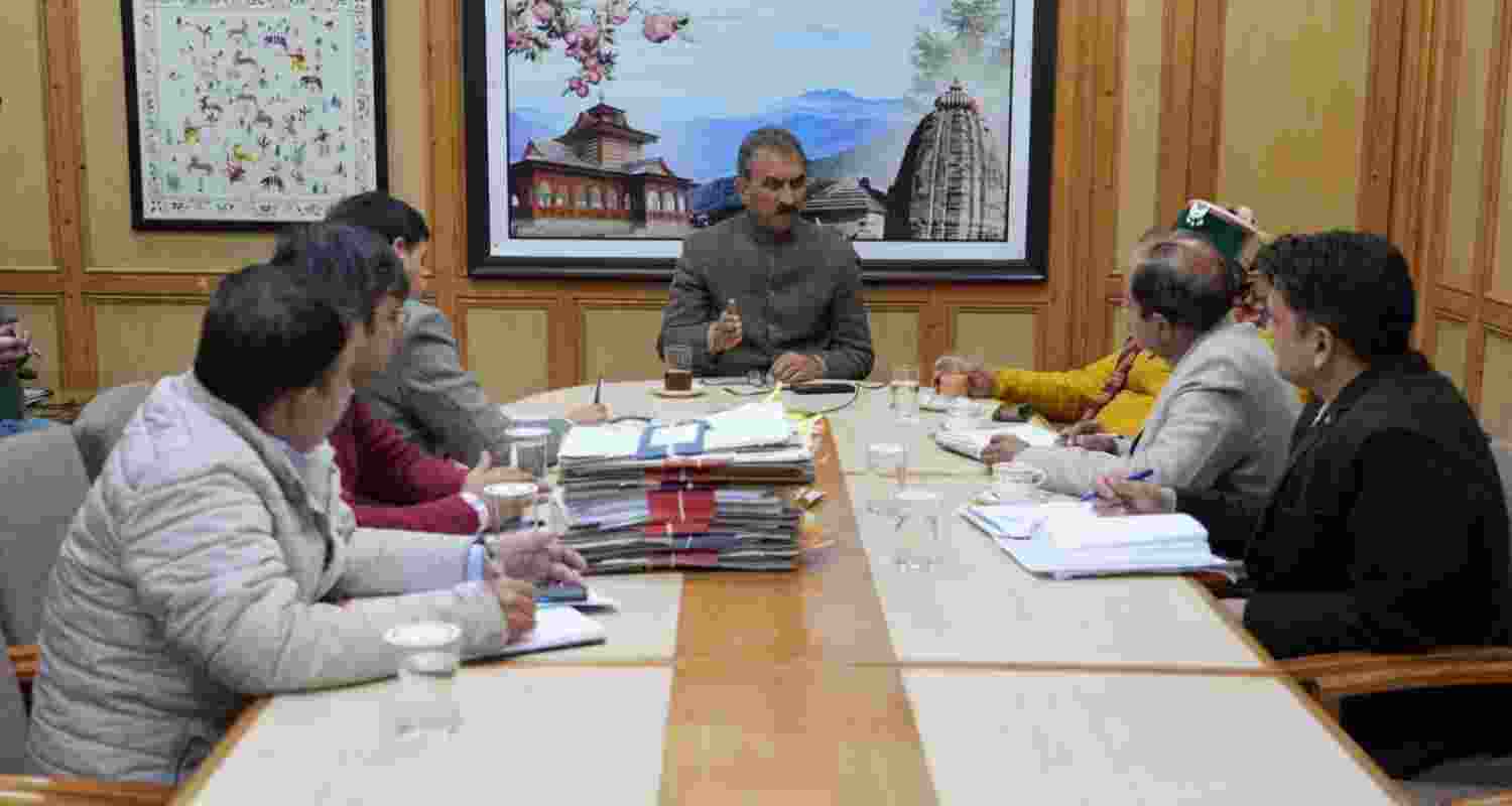 HP CM Sukhu chairs a meeting with the education department.