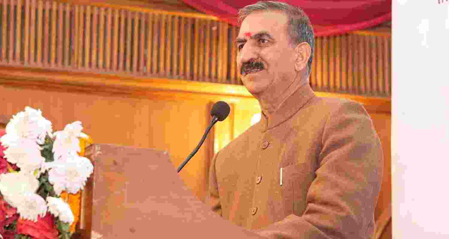 Himachal CM Sukhu. 