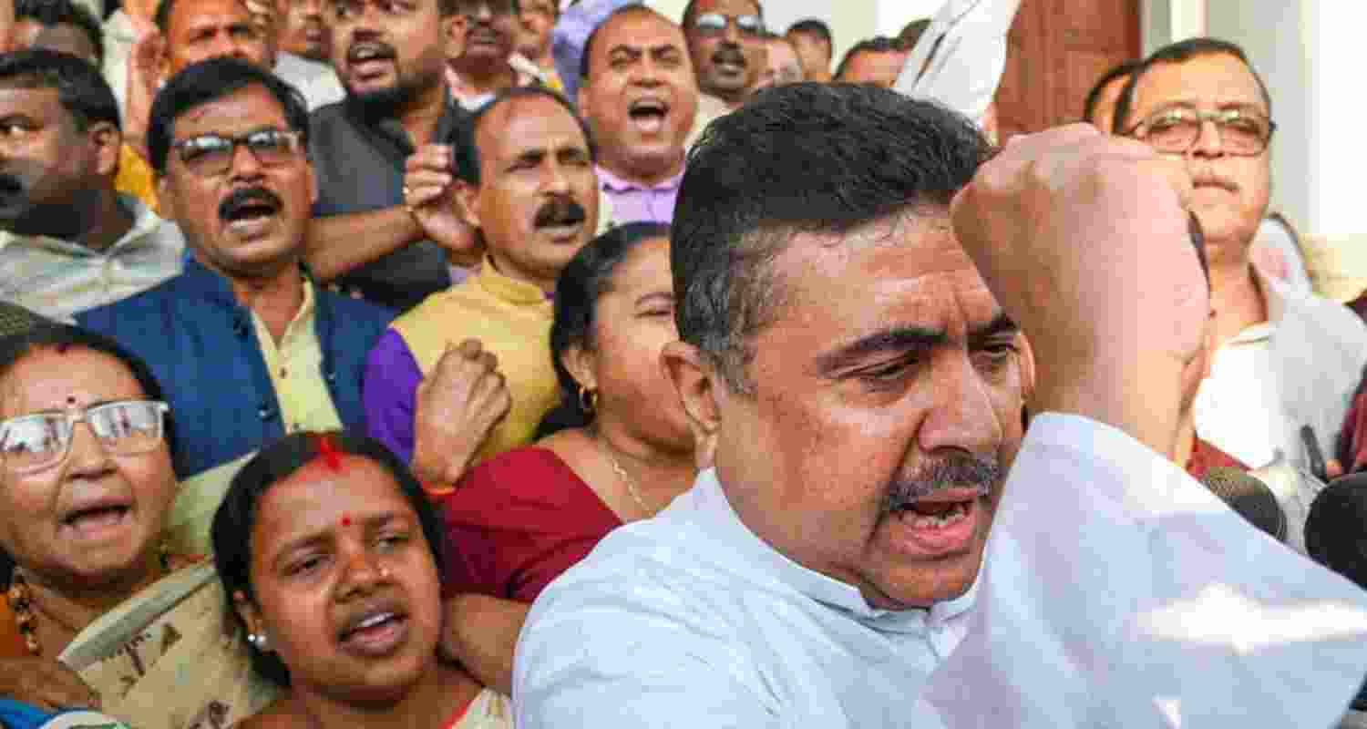 The BJP leader's convoy was halted at Raj Bhavan, informed of Section 144 while presenting post-election violence grievances to the Governor. Image for representative use.