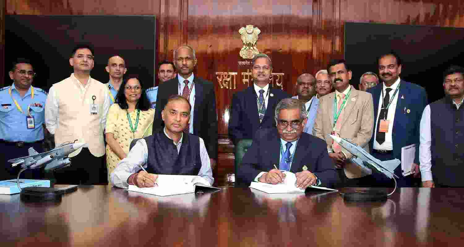 Defence Ministry inks ₹62,370 cr deal with HAL to procure 97 Tejas Mk1A jets. 