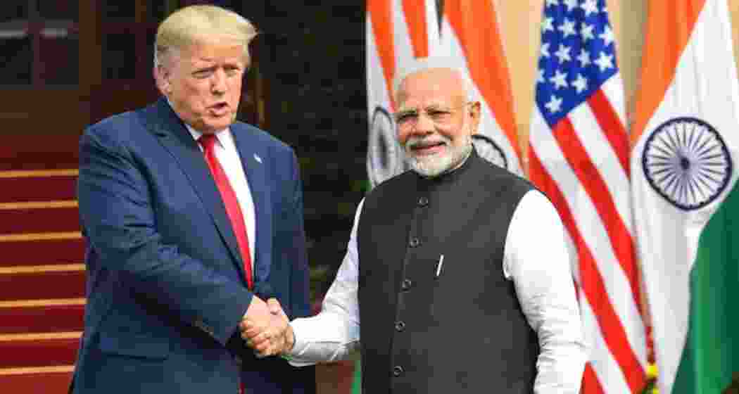 US President Donald Trump with PM Modi. (Photo: PTI)