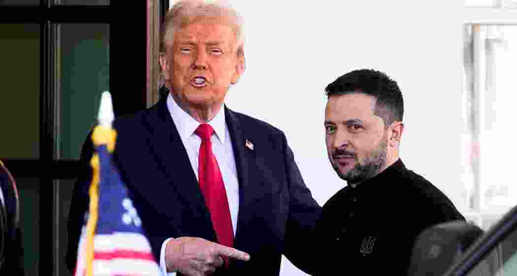 President Donald Trump with Ukrainian President Volodymyr Zelenskyy. File photo.