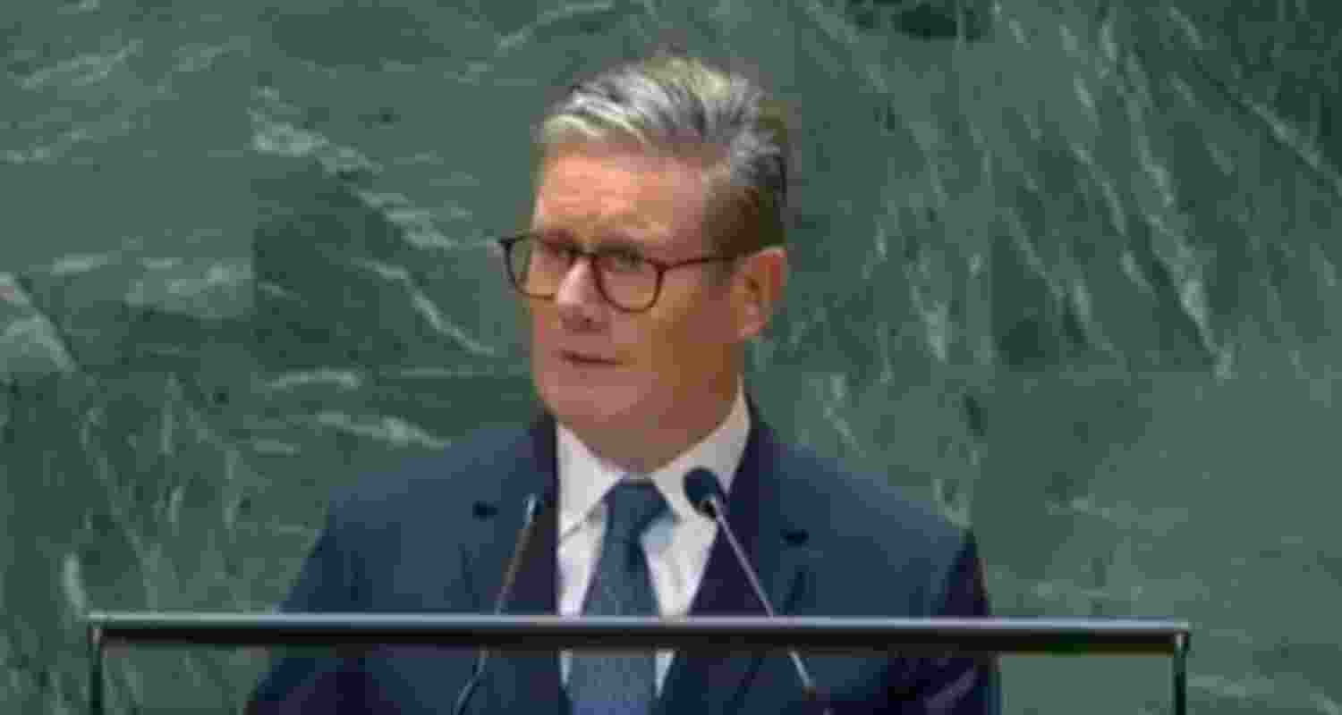 UK Prime Minister Keir Starmer. Video screengrab from X.
