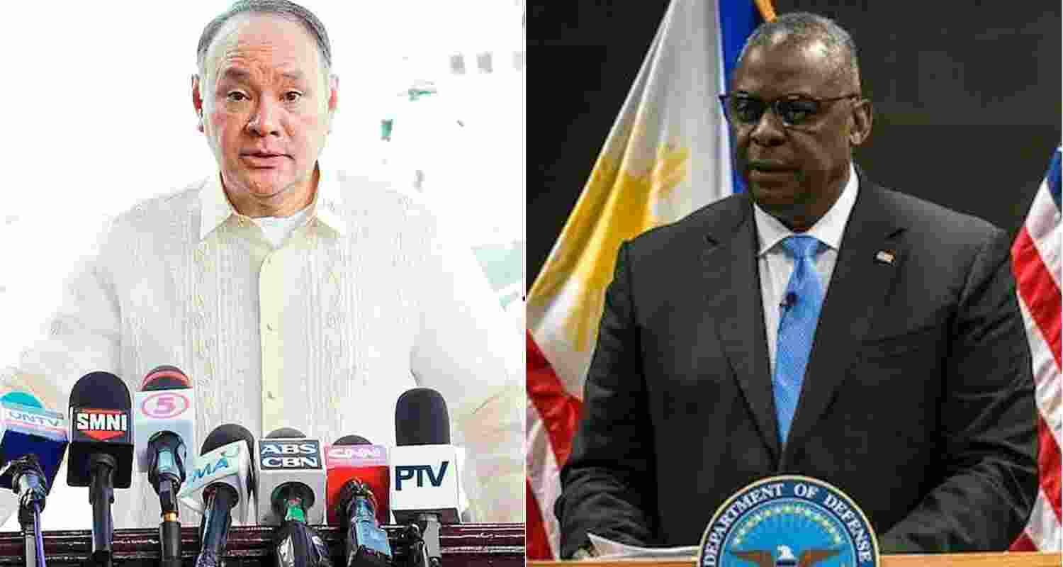 Philippine Defense Secretary Gilbert Teodoro Jr. and US Defense Secretary Lloyd J. Austin III. Image X.