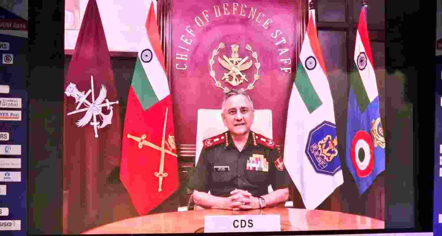 CDS Anil Chauhan requests that the military and DRDO collaborate with entrepreneurs to obtain cutting-edge space technology. Image X.
