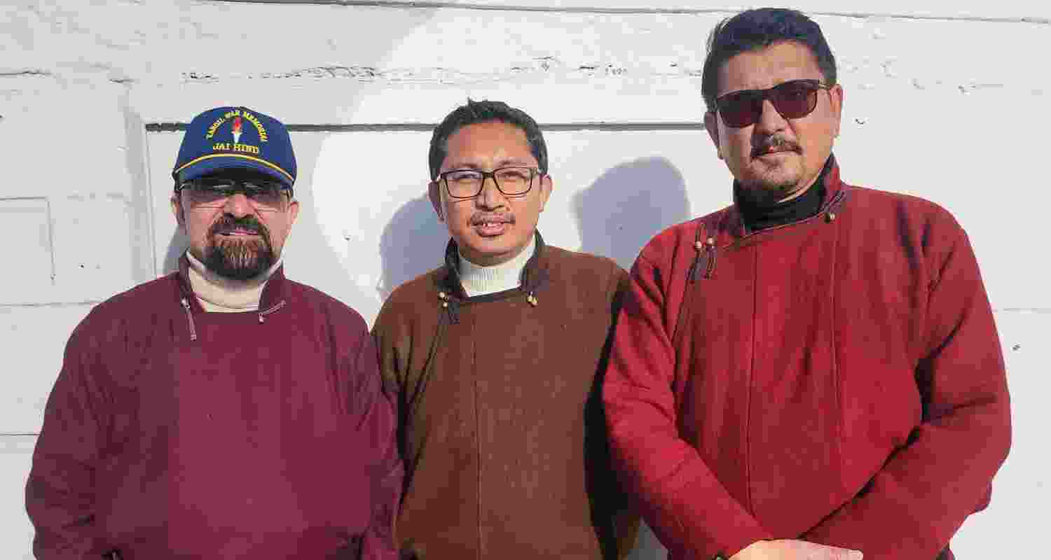 Namgyal rallies with BJP's Tashi Gyalson in support of BJP to win Ladakh. Image X.