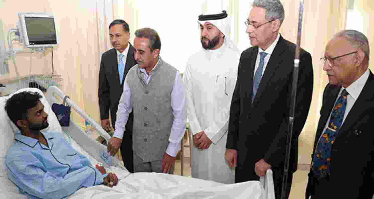 Indian Embassy Coordinates Aid for Fire Victims in Kuwait.