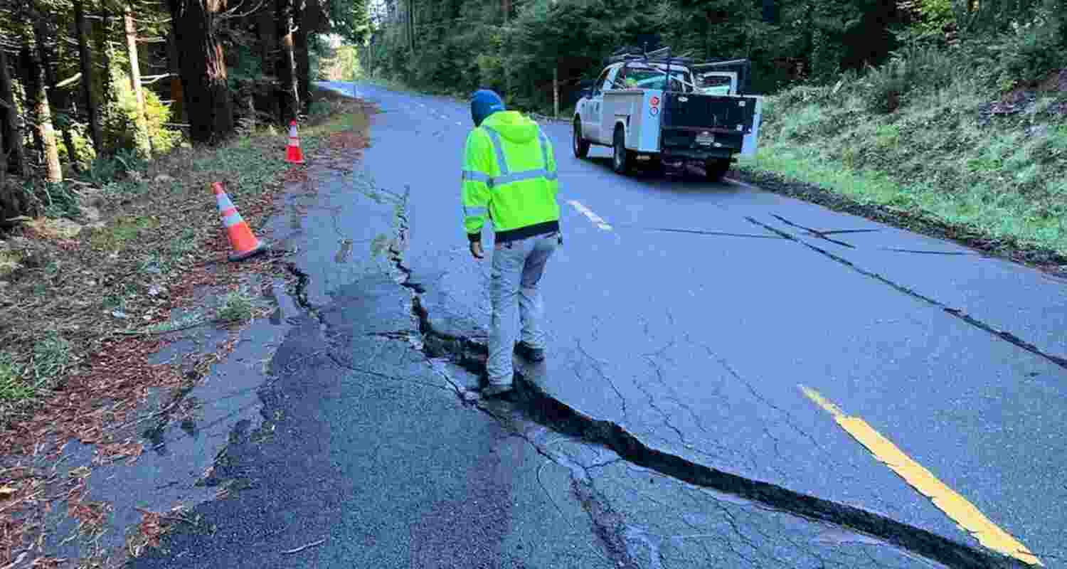 Strong 7.0 Magnitude Earthquake Shakes Northern California.