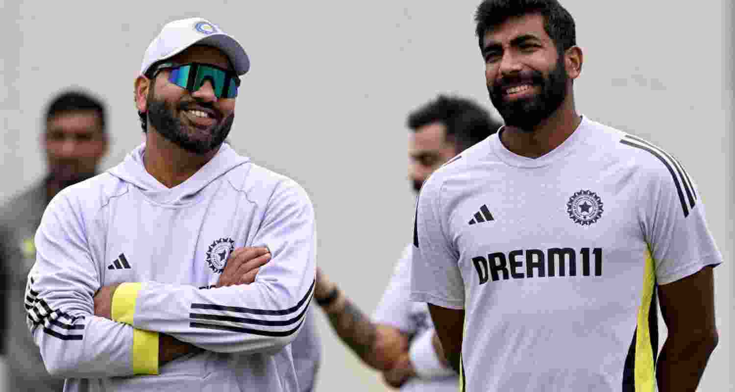 Sydney Test crucial for India as Australia looks to seal series. Image Rohit Sharma and Jasprit Bumrah.