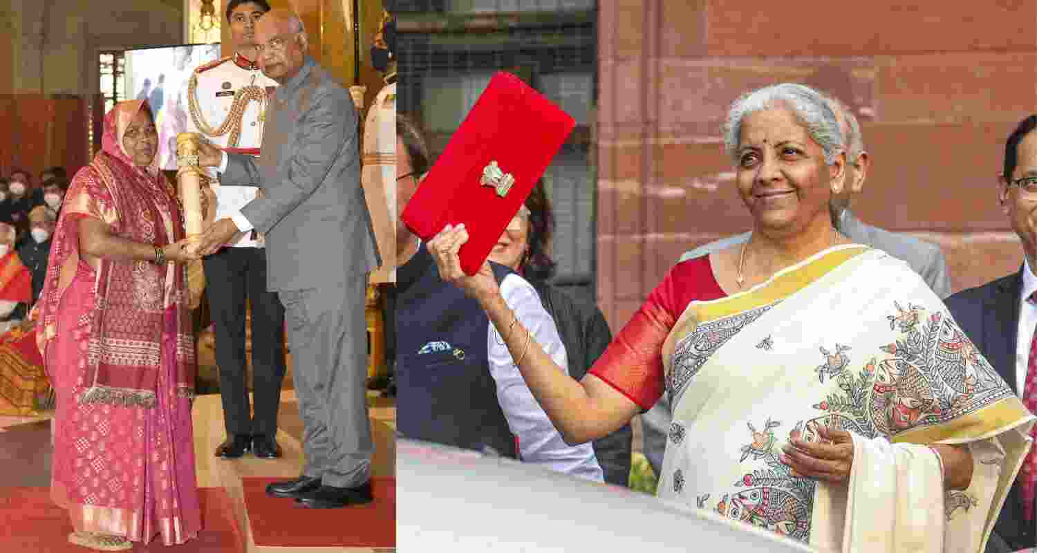 Budget day saree of FM Nirmala Sitharaman showcases Mithila art.