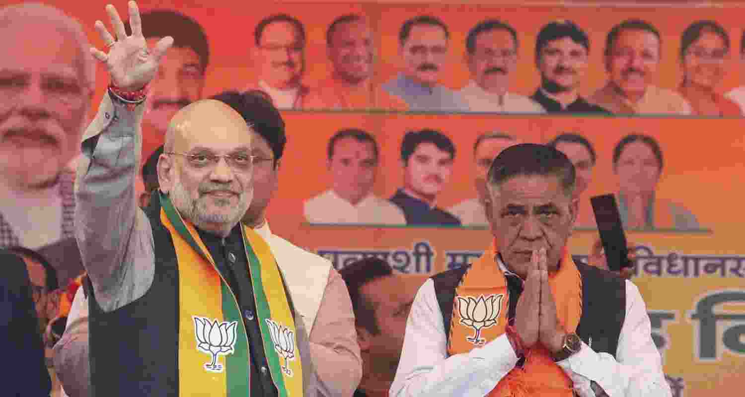 AAP will be wiped out in Delhi elections says Amit Shah. Image X.