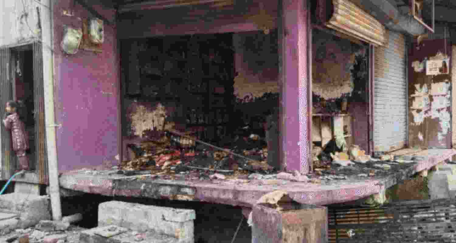 Unidentified men torch warehouse in violence-hit Mhow, Madhya Pradesh.