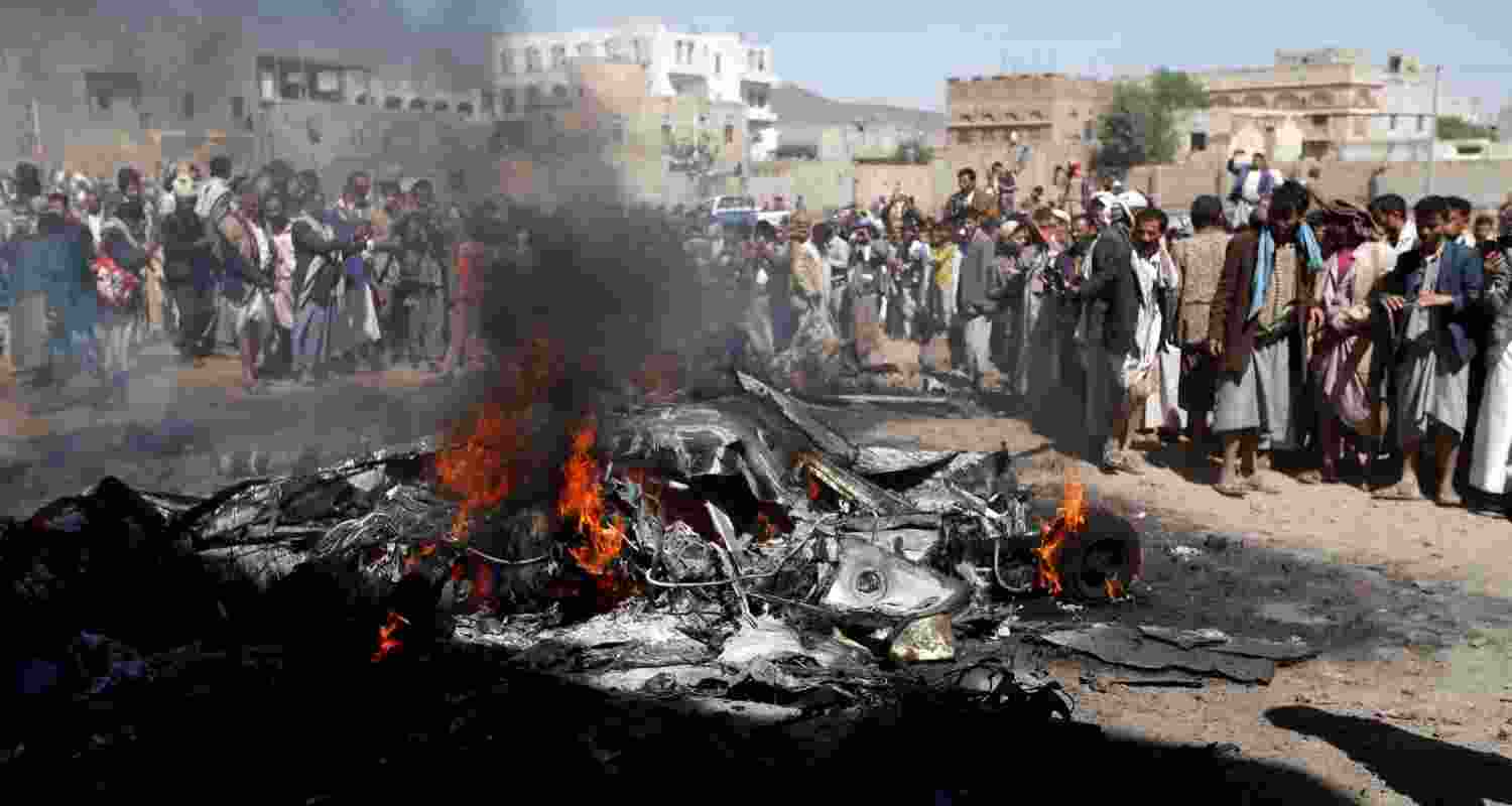 US-Houthi conflict heats up as drone shot down.