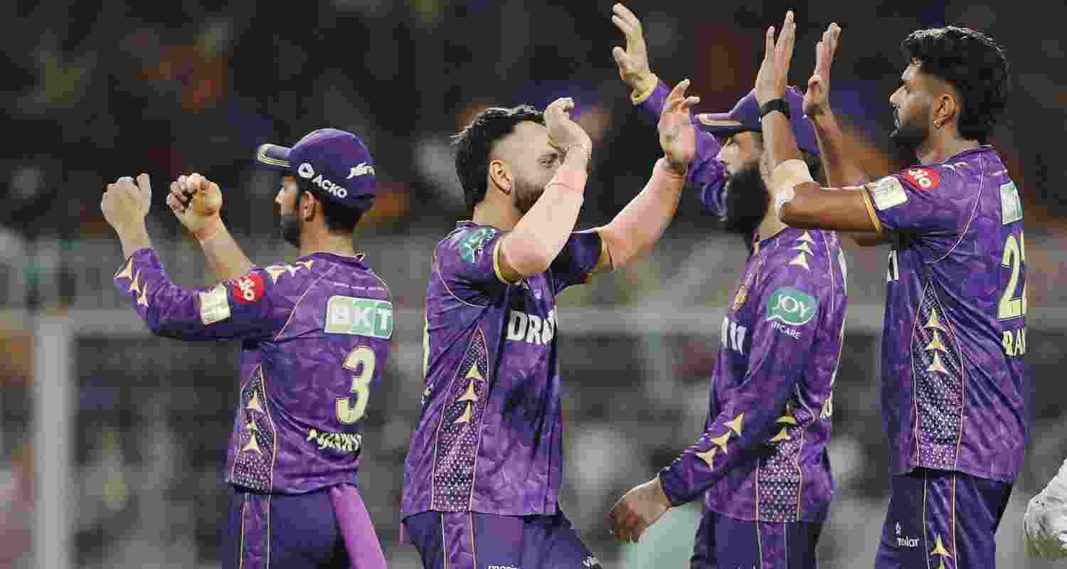 KKR edge past RR by 1 run to stay in playoff race.
