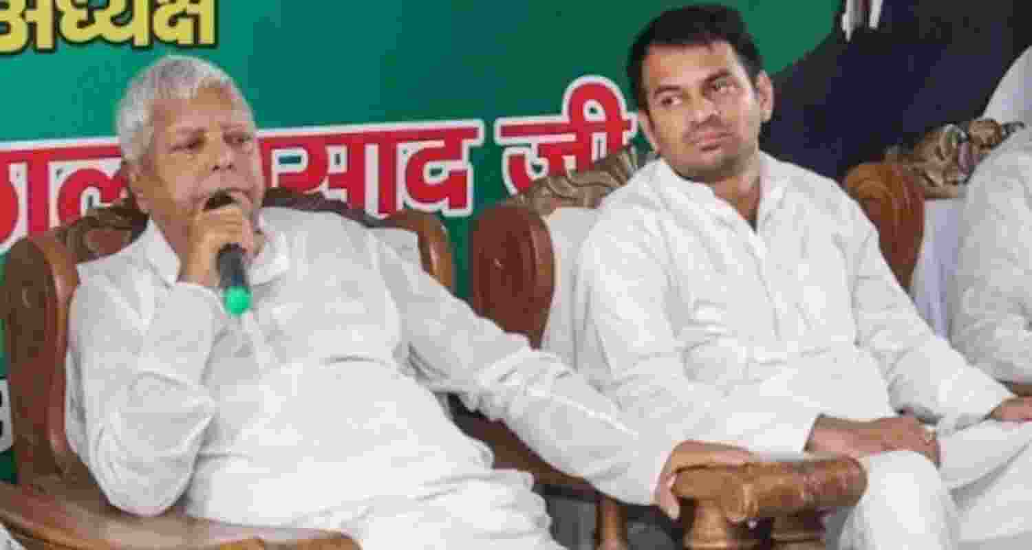 Lalu removes Tej Pratap citing conduct issues.