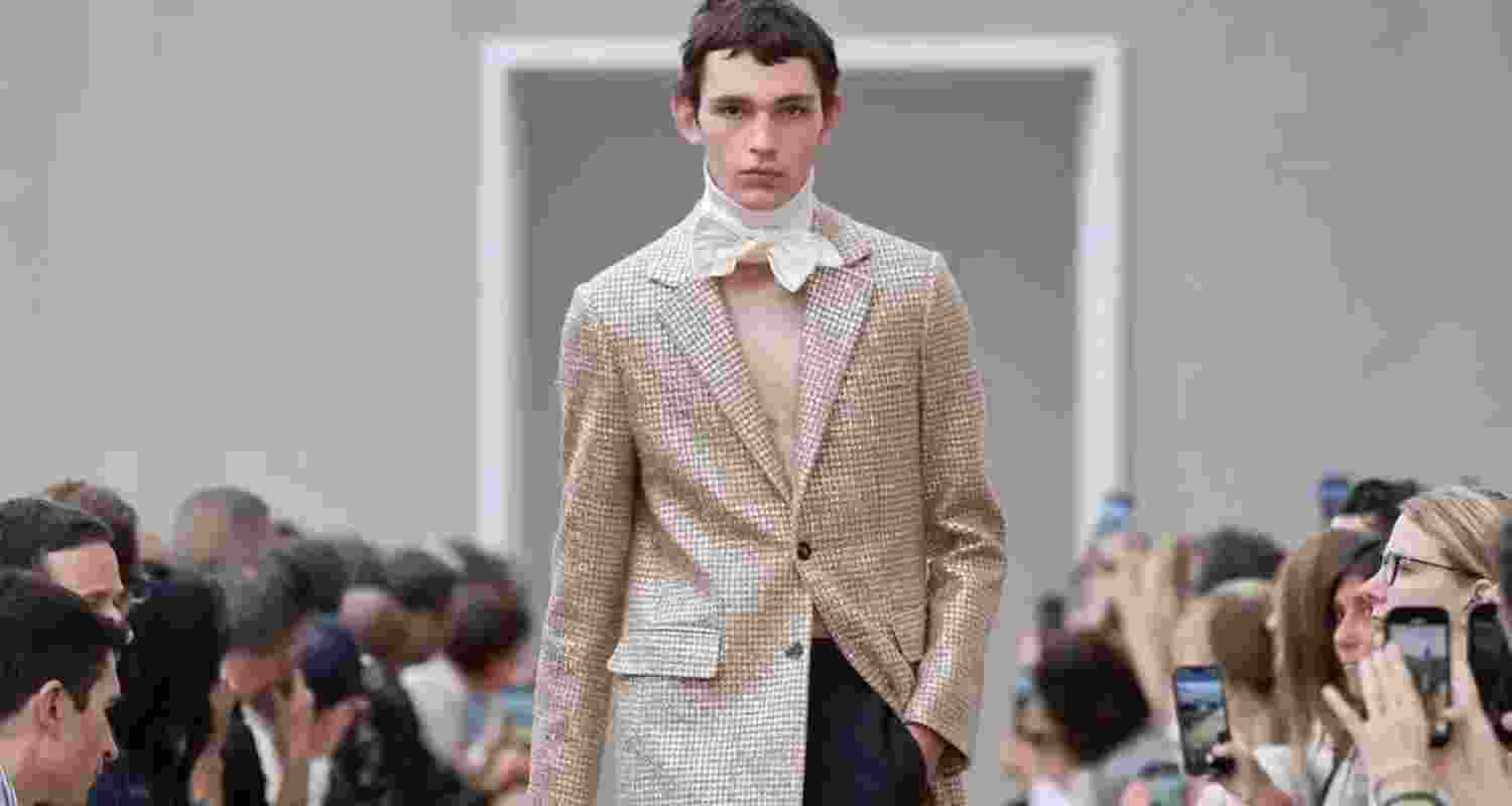 Christian Dior's USD200K coat that features the famous Indian embroidery style, 'mukaish'