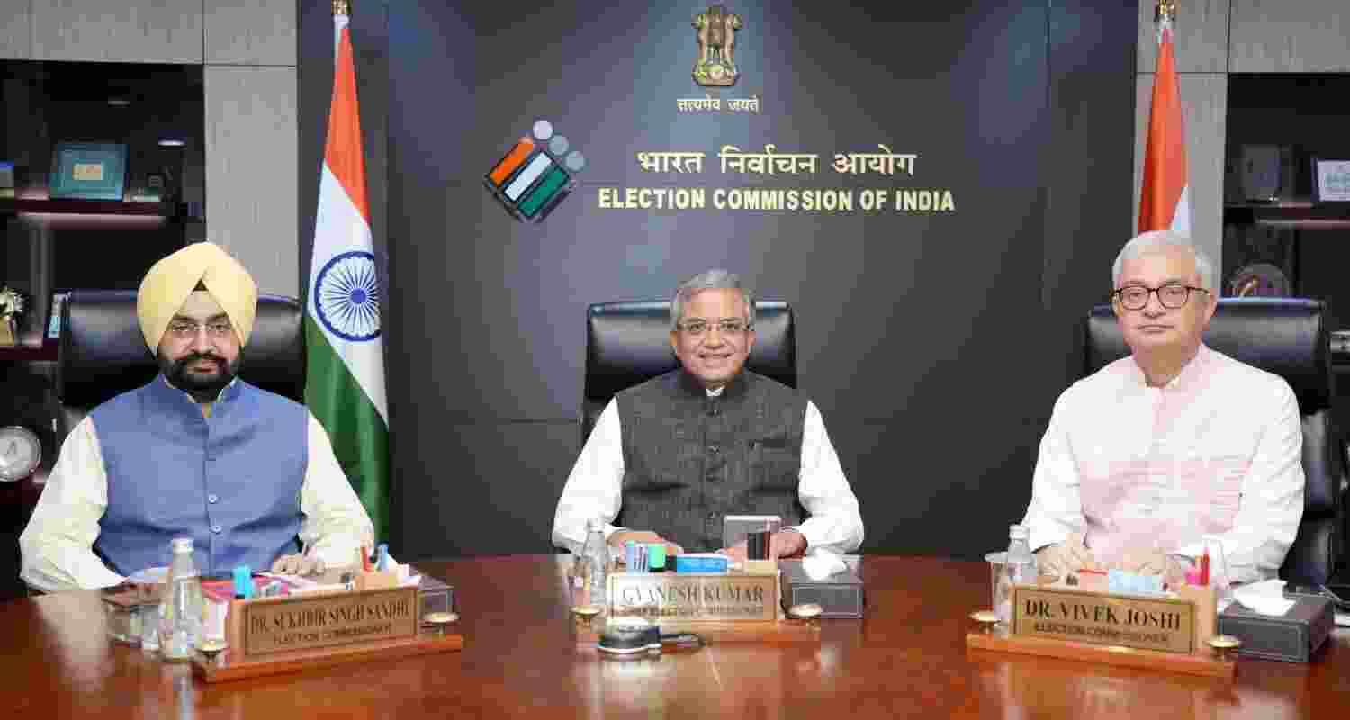 EC press conference today amid vote theft row in Bihar. File Photo.