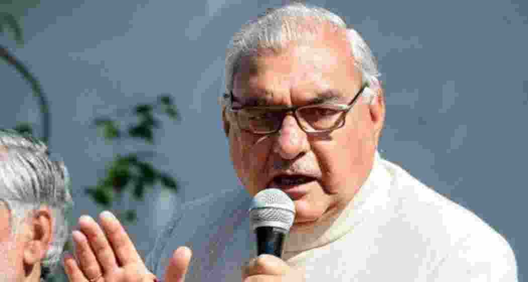 Former Haryana CM Bhupinder Singh Hooda. 