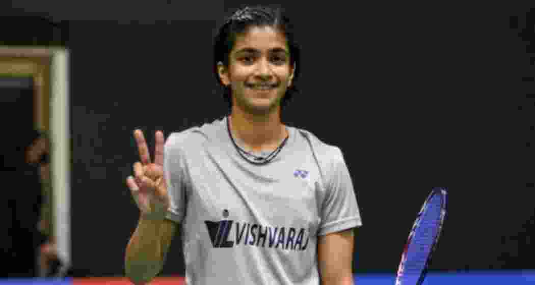 Malvika Bansod stuns reigning Olympic Bronze medalist & WR 7 Gregoria Tunjung 26-24, 21-19. Image taken from X.