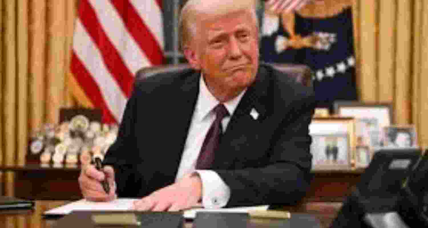 File photo of US President Donald Trump, who has been on a tariff-levy spree since he came to office for the second term in January this year