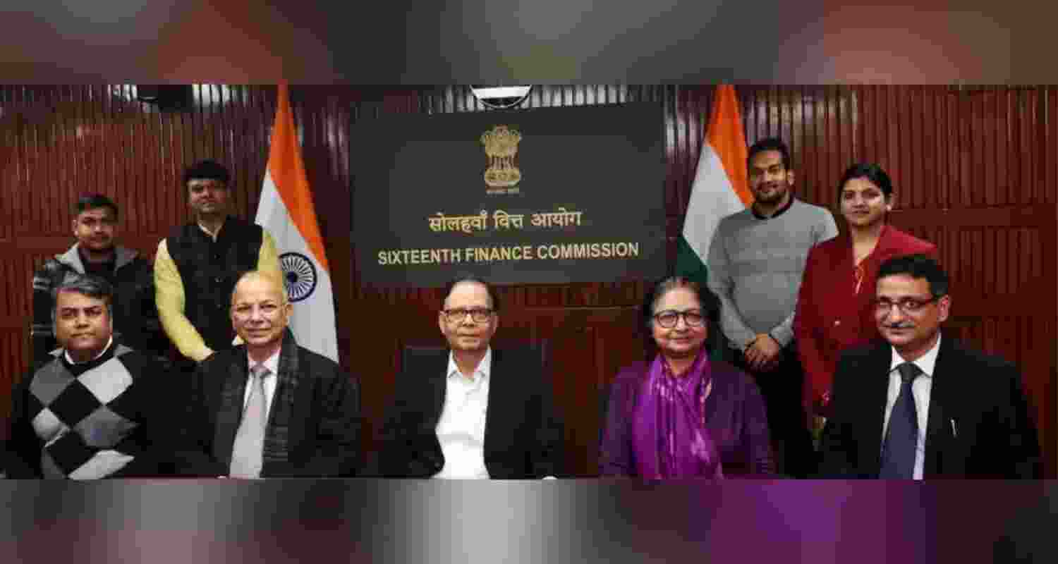 File photo of the delegation comprising the 16th Finance Commission