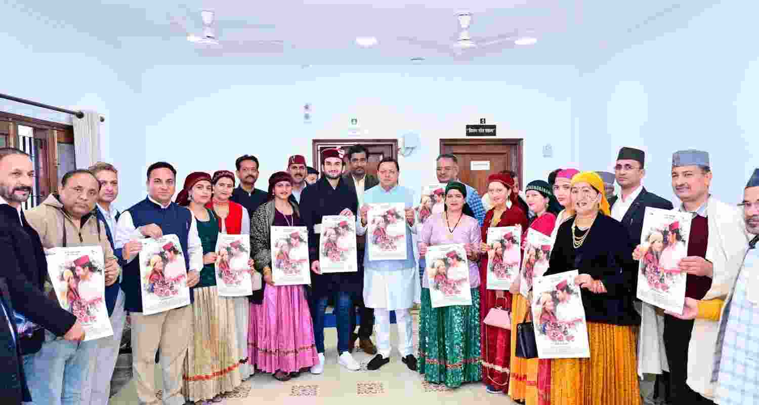 CM Dhami launches promo of first Jaunsari feature film 'Mairai Gaon Ki Baat'