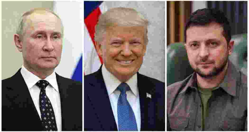 Russian President Vladimir Putin, United States President Donald Trump, and Ukrainian President Volodymyr Zelensky. (File photo)