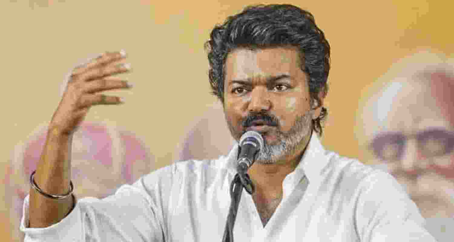 TVK chief Vijay - file image.