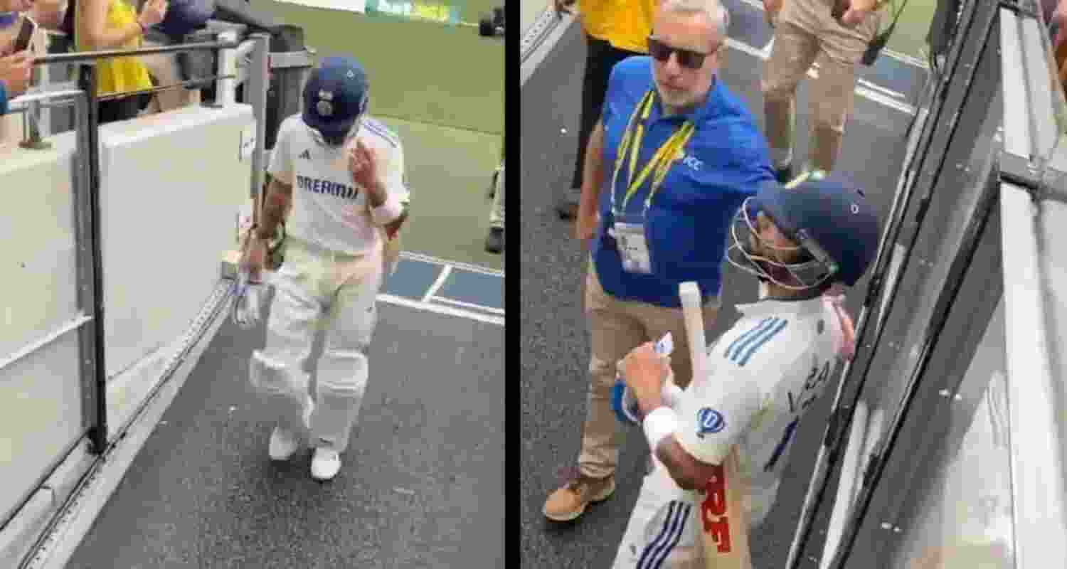 Virat Kohli gets jeered by fans, reacts angrily.
